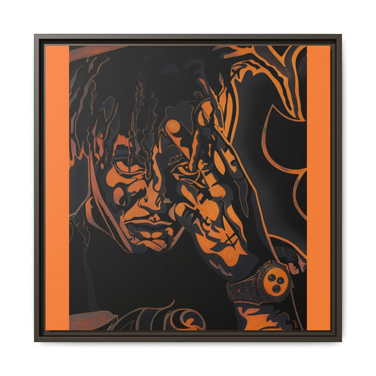 NsArt-J-Wrld. Custom Framed Art Print: Multi-Color Urban Expression, Wall Decor.