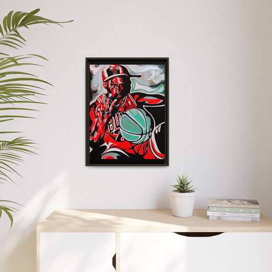 NsArt-MJ23peat2. Custom Basketball Art Print, Framed Wall Decor, Sports Fan Gift, Colorful Home Decoration, Unique Gift for Athletes