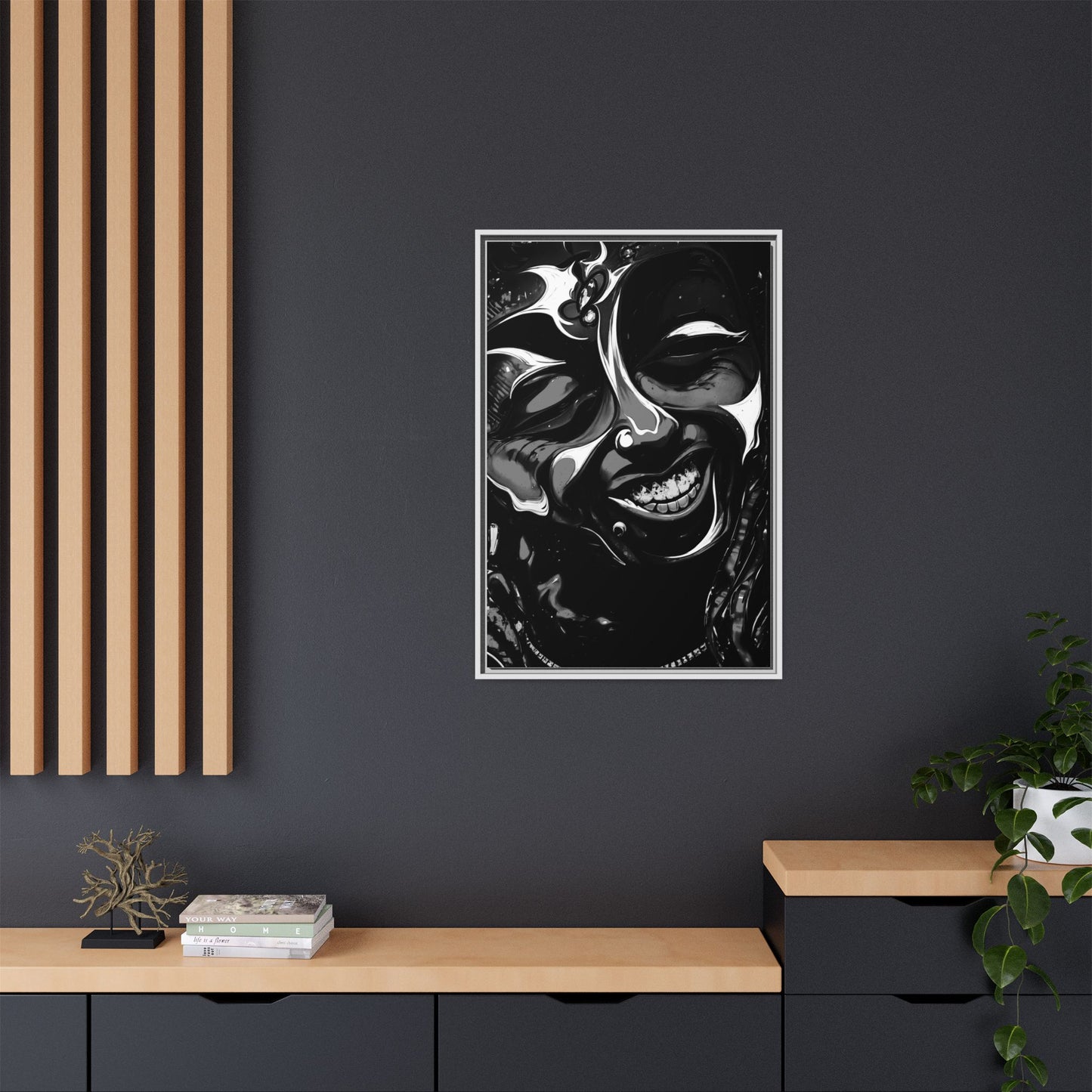 NsArt-Weezy. Custom art. Colorful Framed Art Print, Vibrant Wall Decor.