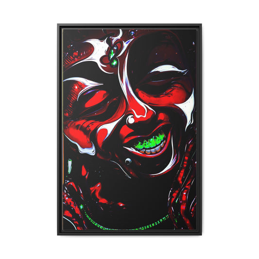 NsArt-Weezy. Custom Vibrant Wall Art, Colorful Framed Canvas Print, Home Decor, Eclectic Artwork, Unique Gift for Art Lovers, Modern Wall Decor