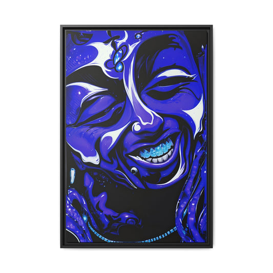 NsArt-Weezy. Custom Vibrant Framed Canvas Art - Colorful Smile, Home Decor, Art Lovers Gift, Inspirational Wall Art, Unique Wall Decor