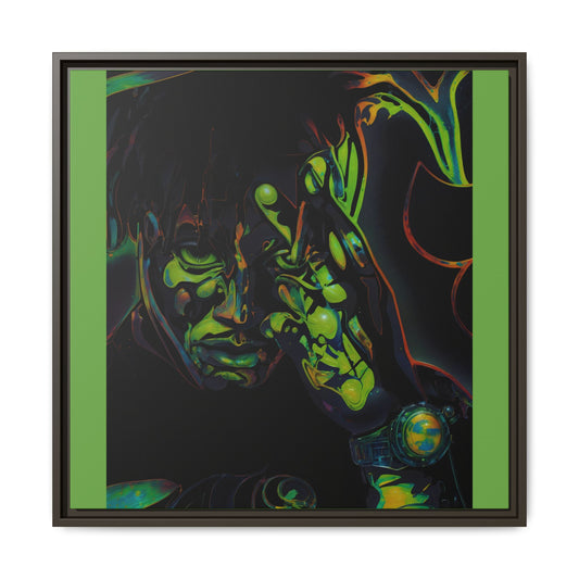 NsArt-J-Wrld. Custom Framed Art Print: Multi-Color Urban Expression, Wall Decor.