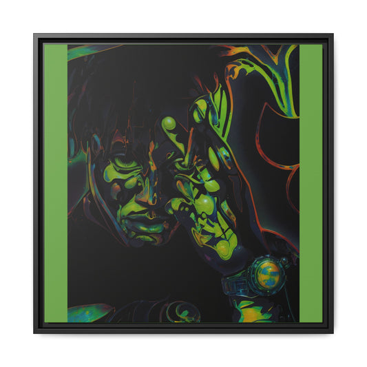 NsArt-J-Wrld. Custom Framed Art Print: Multi-Color Urban Expression, Wall Decor.
