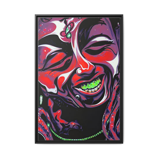 NsArt-Weezy. Custom art. Colorful Framed Art Print, Vibrant Wall Decor.