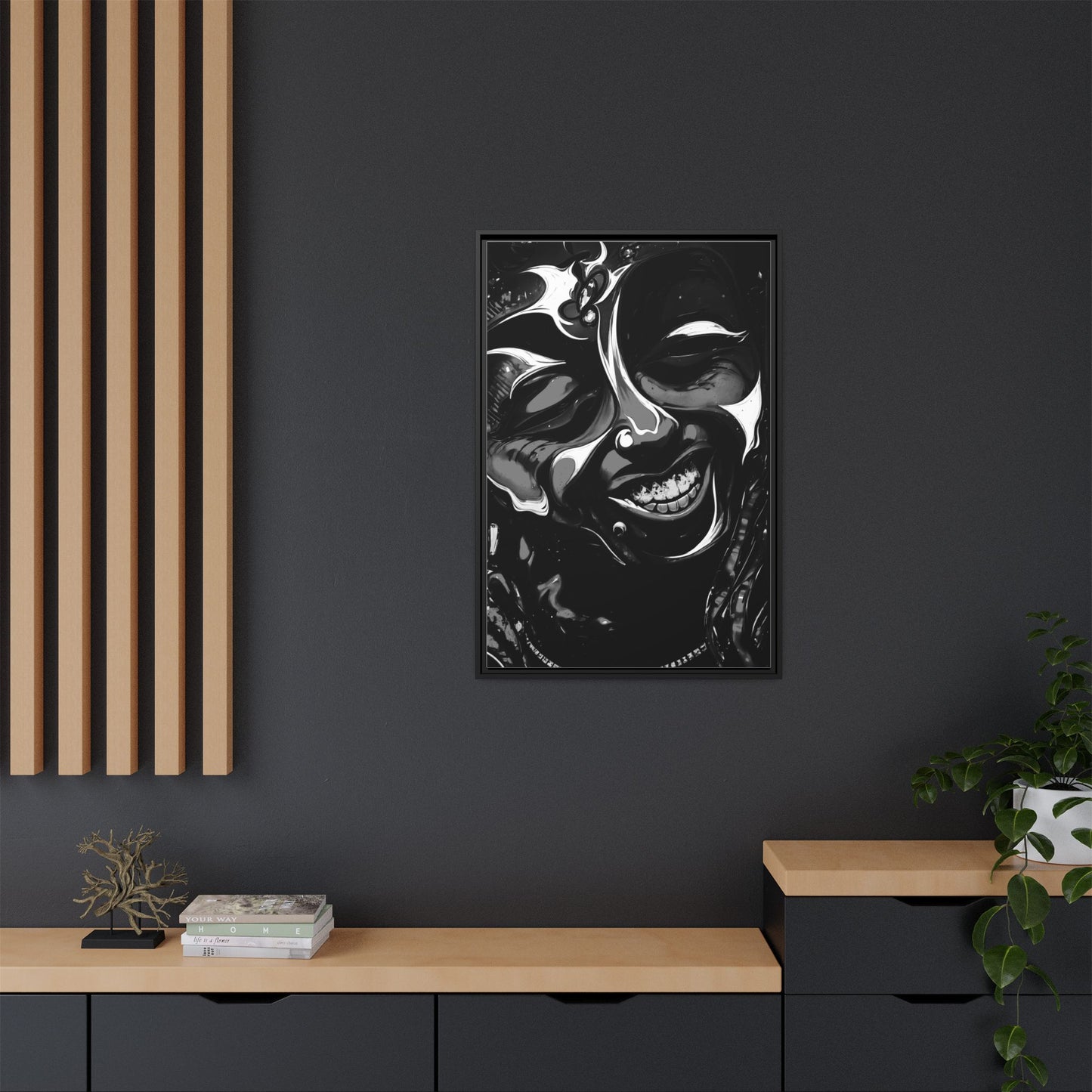 NsArt-Weezy. Custom art. Colorful Framed Art Print, Vibrant Wall Decor.