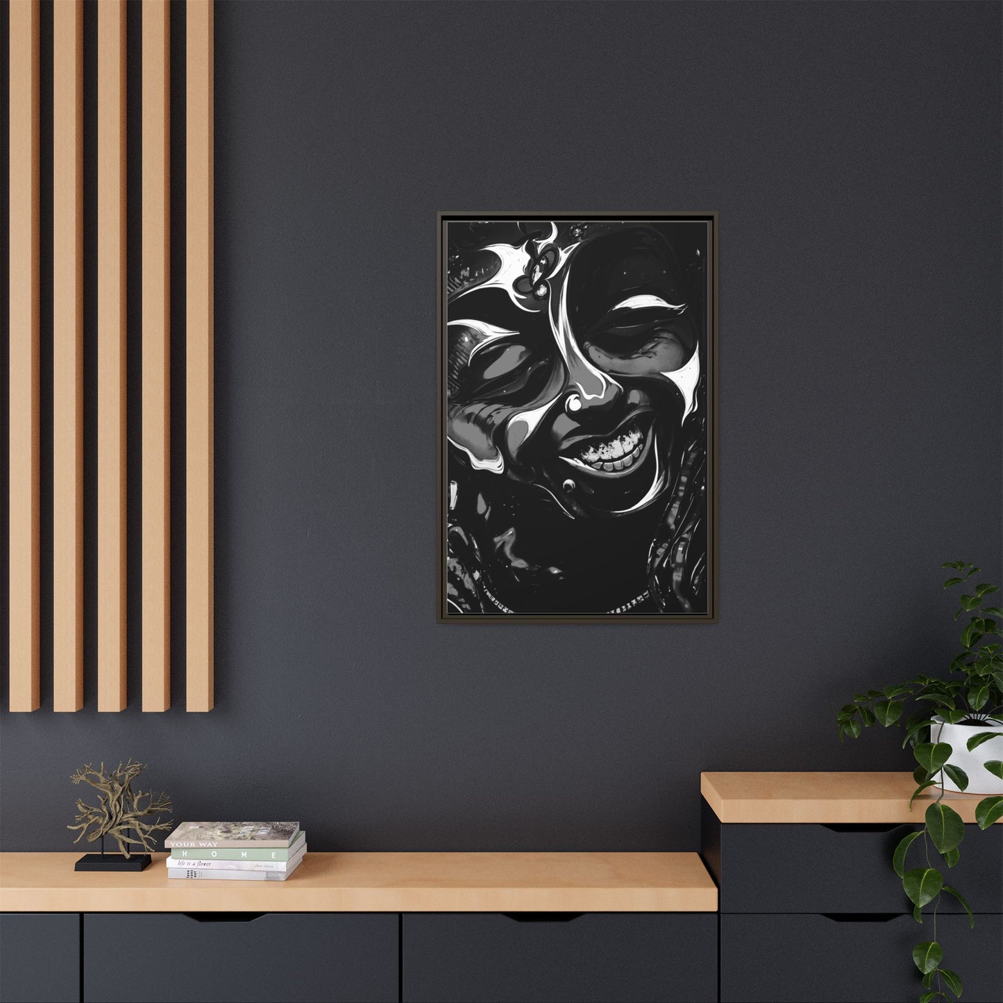 NsArt-Weezy. Custom art. Colorful Framed Art Print, Vibrant Wall Decor.